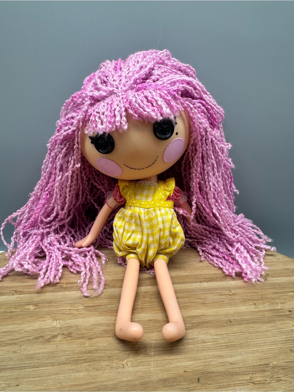 Lalaloopsy Jewel Sparkles Pink Loopy Yarn‎ Hair 13” Full Size Doll